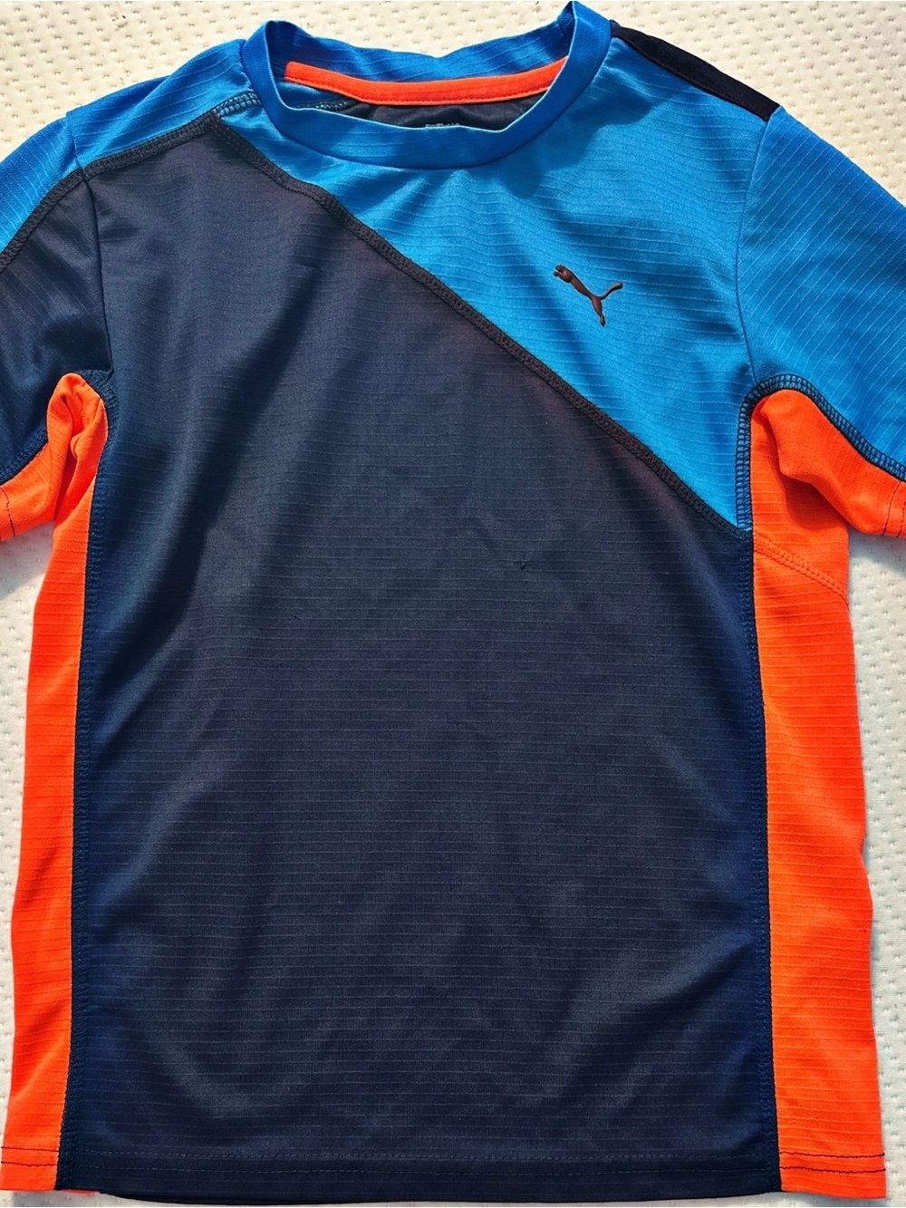 Puma Youth Boys Navy, Bright Blue & Orange